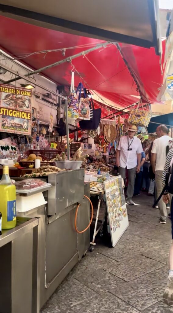 mercato di Ballarò nel mio viaggio in Sicilia